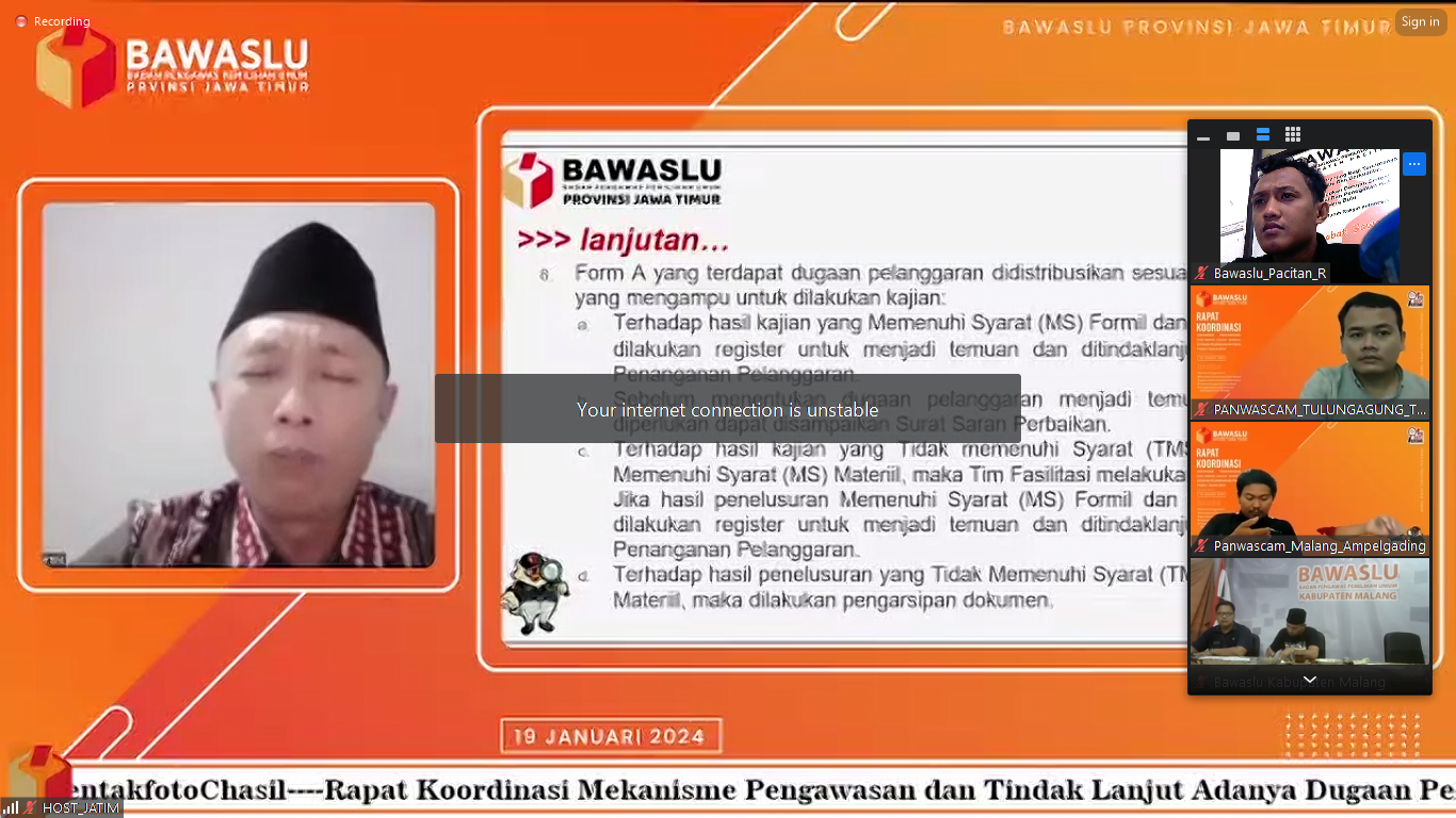 Ketua Bawaslu Provinsi Jawa Timur 
