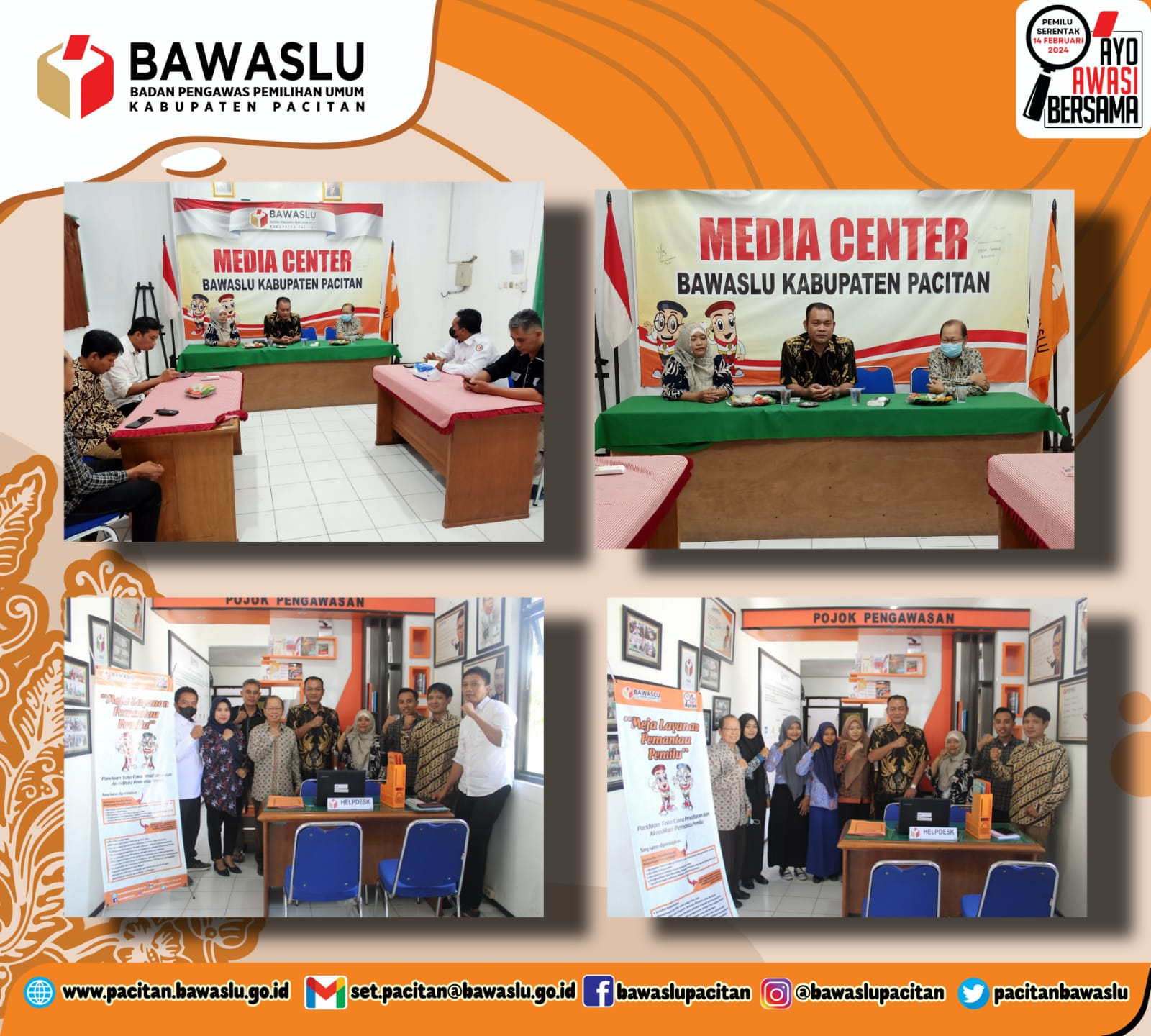 Bawaslu Pacitan Dipastikan Siap Untuk Menerima Pendaftaran Pemantau Pemilu Tahun 2024  