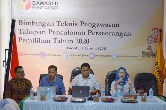 Optimalisasi Pengawasan Tahapan Pencalonan, Bawaslu Pacitan ikuti Bimtek