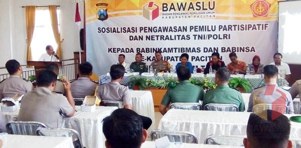 Bawaslu Pacitan Sosialisasikan Pemilu 2019 Pada Babinsa Dan Bhabinkamtibmas.