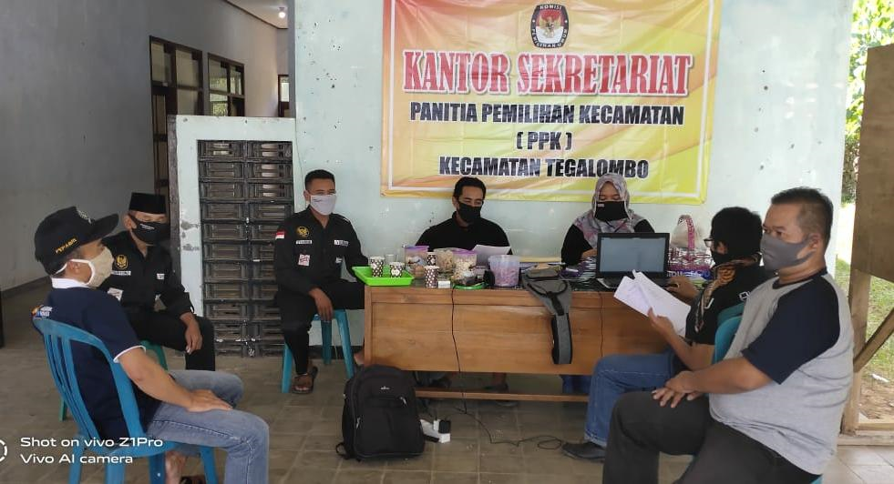 Ditengah Pandemi, Panwaslu Kecamatan Tegalombo Tetap Awasi Pembentukan PPDP