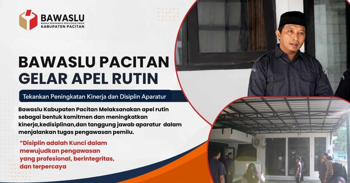 Bawaslu Pacitan Gelar Apel Rutin, Tekankan Peningkatan Kinerja dan Disiplin Aparatur
