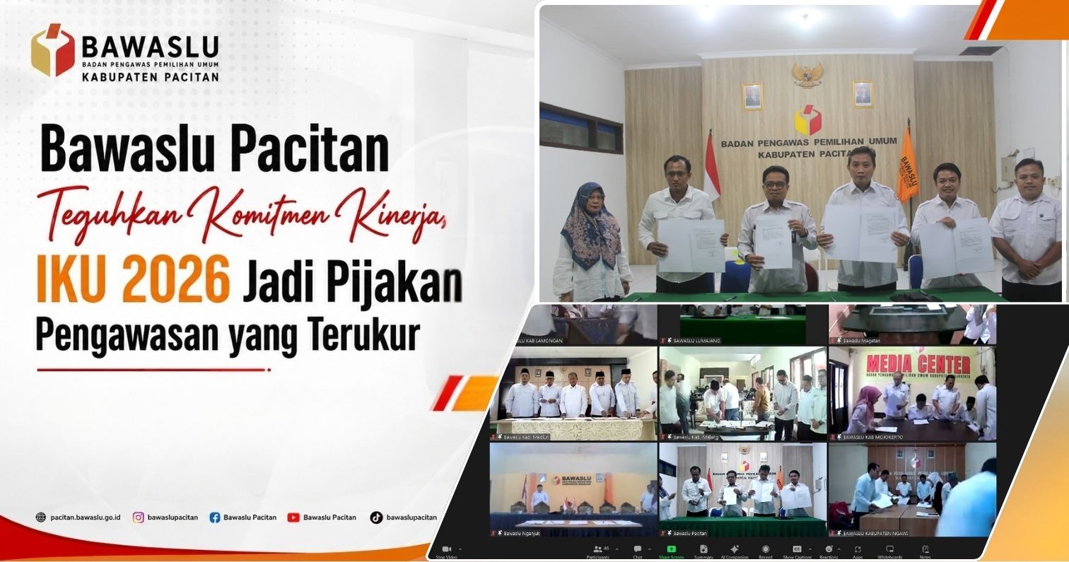 Bawaslu Pacitan Teguhkan Komitmen Kinerja, IKU 2026 Jadi Pijakan Pengawasan yang Terukur