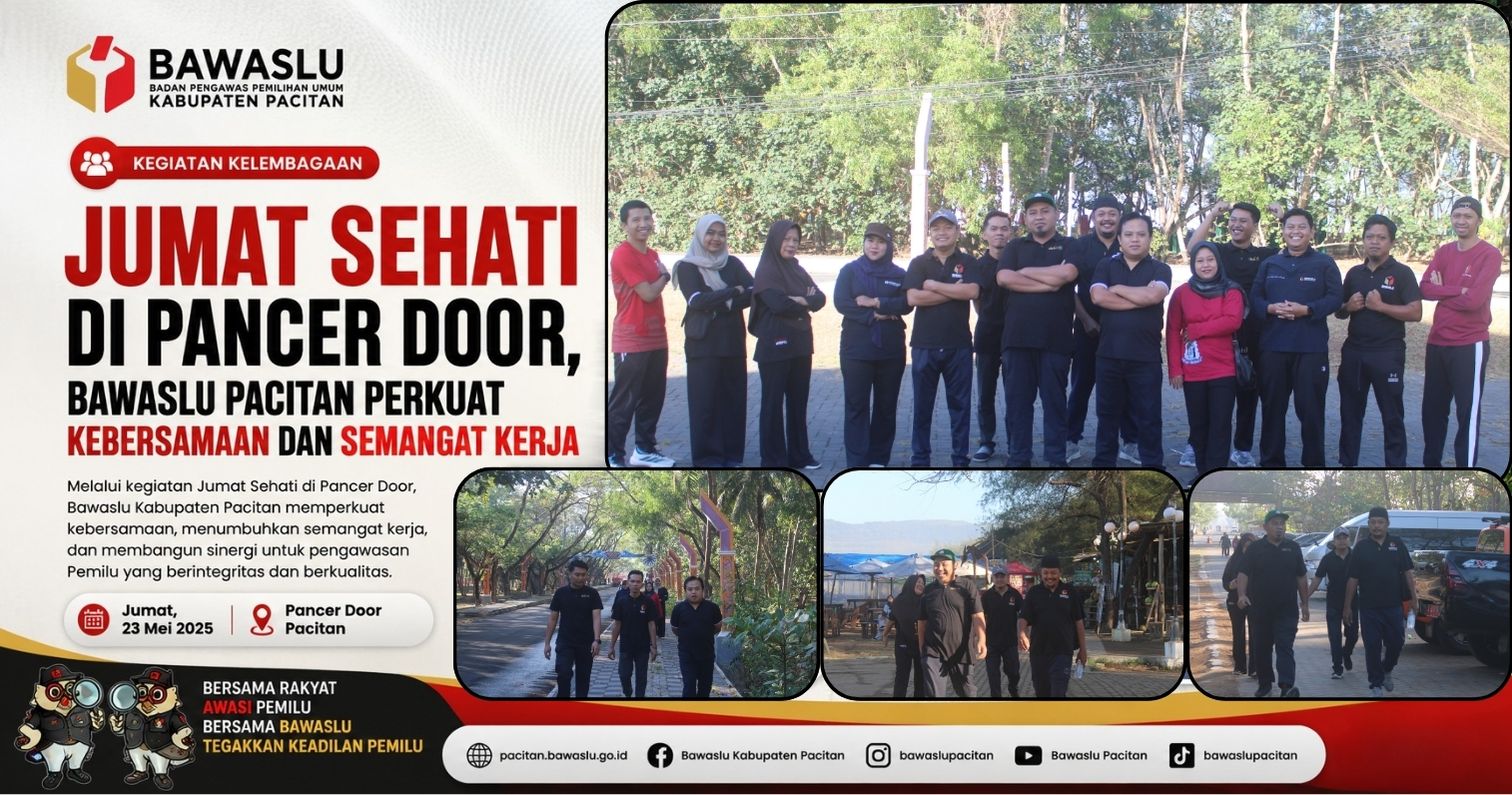 Jumat Sehati di Pancer Door, Bawaslu Pacitan Perkuat Kebersamaan dan Semangat Kerja