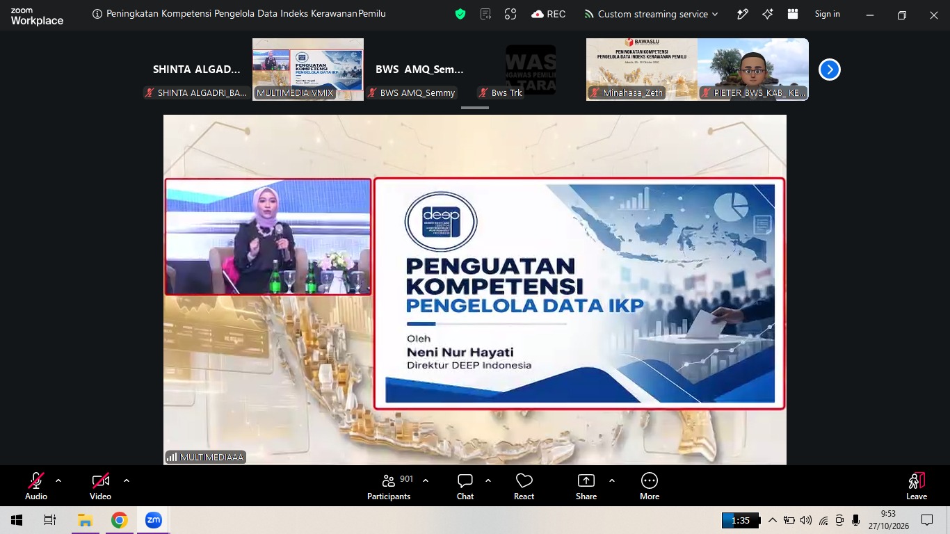 Bawaslu Pacitan Perkuat Kesiapan Pengelolaan Data IKP untuk Pengawasan Pemilu 2029