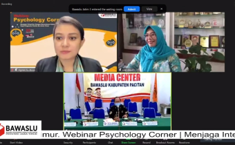 Pimpinan dan Sekretariat Bawaslu Pacitan Ikuti Peningkatan Kapasitas Secara Daring Psychology Corner Bawaslu Jatim