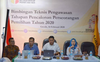 Optimalisasi Pengawasan Tahapan Pencalonan, Bawaslu Pacitan ikuti Bimtek