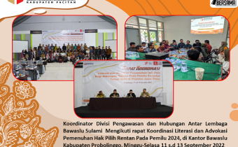 Rakor Literasi dan Advokasi Pemenuhan Hak Pilih Rentan Pada Pemilu 2024