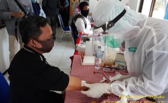Demi Memantapkan Tugas Pengawasan Seluruh Jajaran Panwaslu Pringkuku Jalani Rapid Test