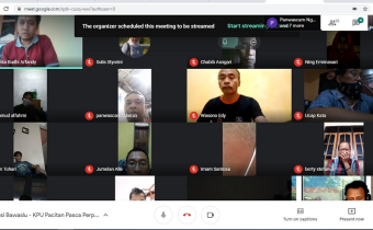 Diskusi Online Bareng: Bawaslu dan KPU Pacitan bersama Badan Ad-Hoc 