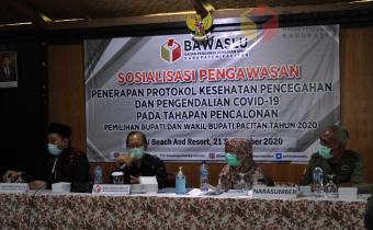 Bawaslu Pacitan Adakan Sosialisasi Pengawasan Penerapan Protokol Kesehatan 