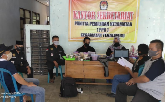 Ditengah Pandemi, Panwaslu Kecamatan Tegalombo Tetap Awasi Pembentukan PPDP