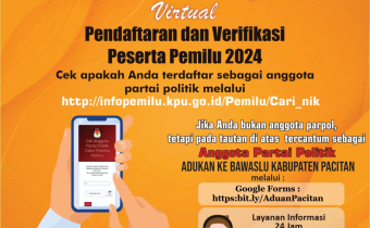 Bawaslu Kabupaten Pacitan Launching Posko Aduan Masyarakat Pada Pemilu Serentak Tahun 2024.