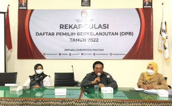 Bawaslu Pacitan Hadiri Undangan Rekapitulasi Daftar Pemilih Berkelanjutan (DPB) Periode Bulan Januari Tahun 2022