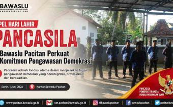 Apel Hari Lahir Pancasila, Bawaslu Pacitan Perkuat Komitmen Pengawasan Demokrasi