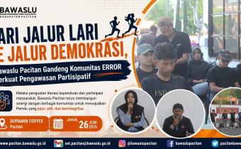 Dari Jalur Lari ke Jalur Demokrasi, Bawaslu Pacitan Gandeng Komunitas ERROR Perkuat Pengawasan Partisipatif