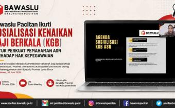 Bawaslu Pacitan Ikuti Sosialisasi Kenaikan Gaji Berkala untuk Perkuat Pemahaman ASN terhadap Hak Kepegawaian