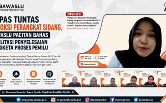 Kupas Tuntas Tupoksi Perangkat Sidang, Bawaslu Pacitan Bahas Fasilitasi Penyelesaian Sengketa Proses Pemilu