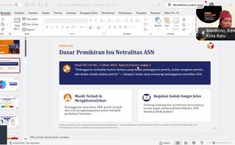 Bawaslu Pacitan Ikuti Kamis Manis Vol. 6 Bawaslu Jatim, Bahas Penanganan Pelanggaran Netralitas ASN